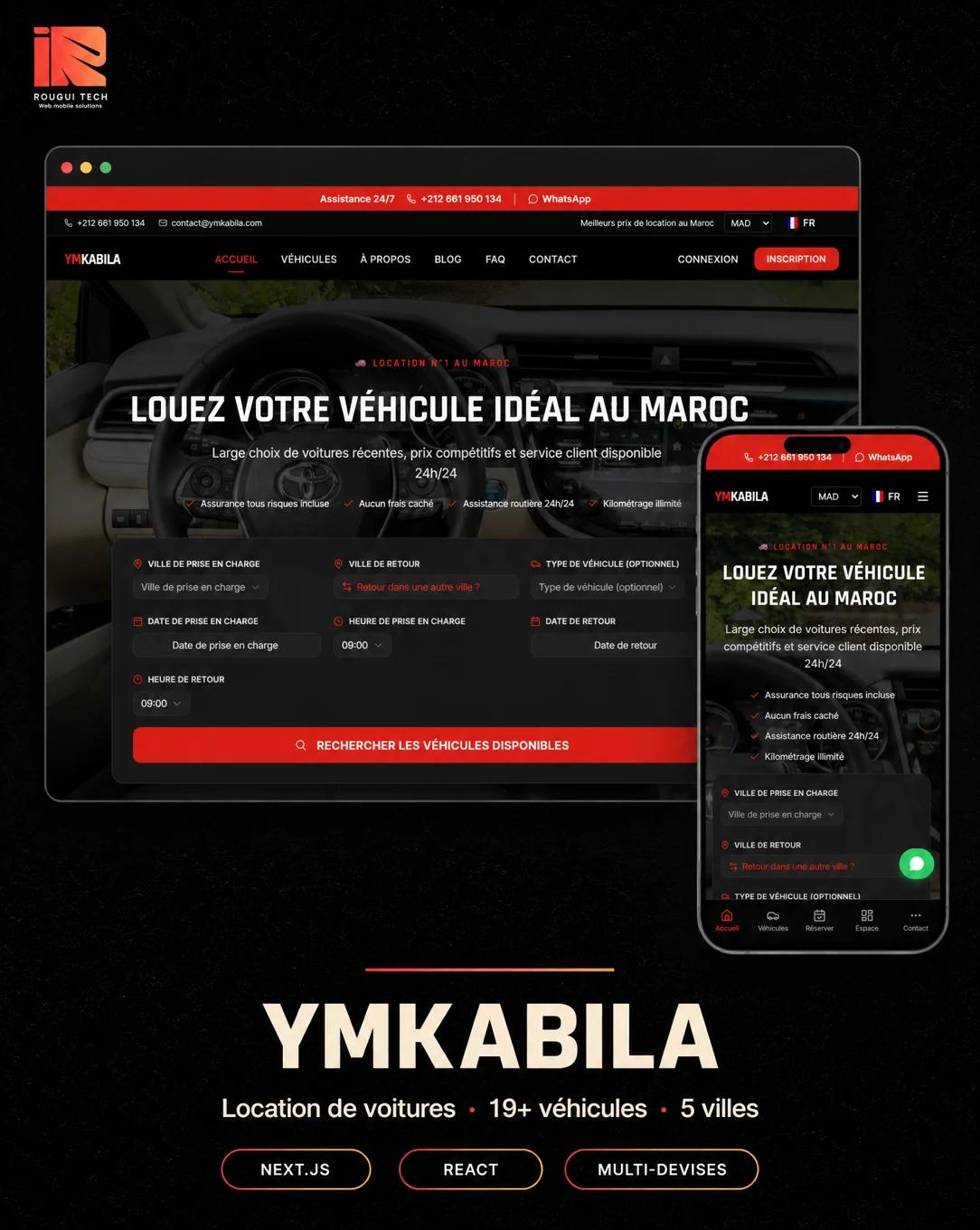 YMKabila · Booking / Mobilité
