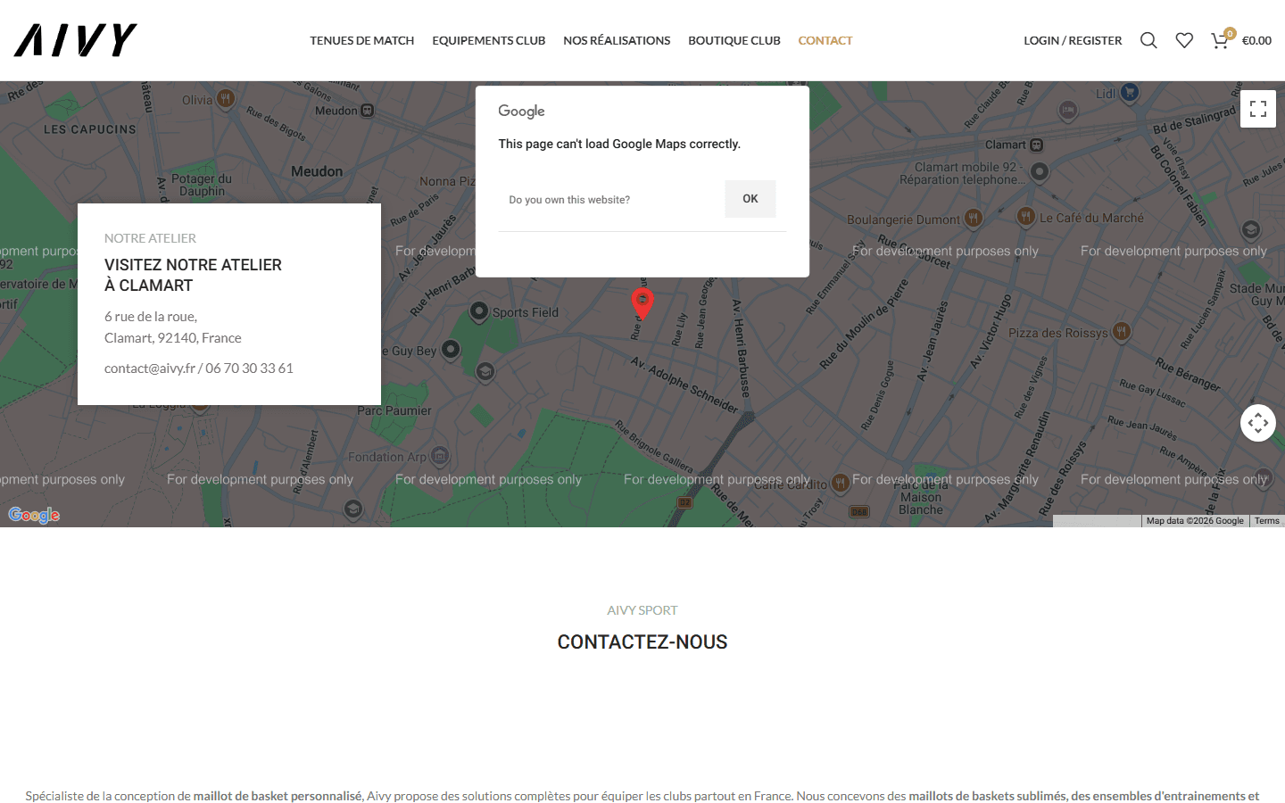 AIVY — Contact / devis