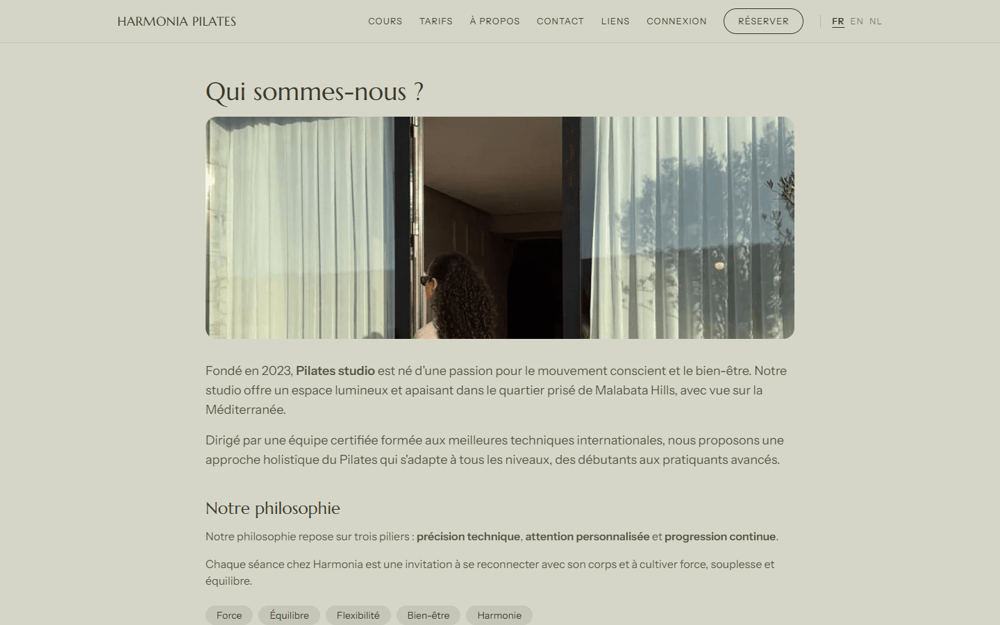 Harmonia Pilates · Le studio