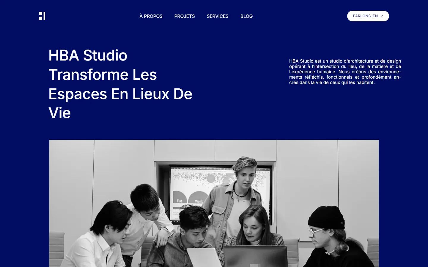 HBA Studio · Studio page · After