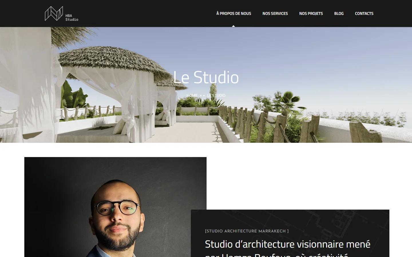 HBA Studio · Studio page · Before