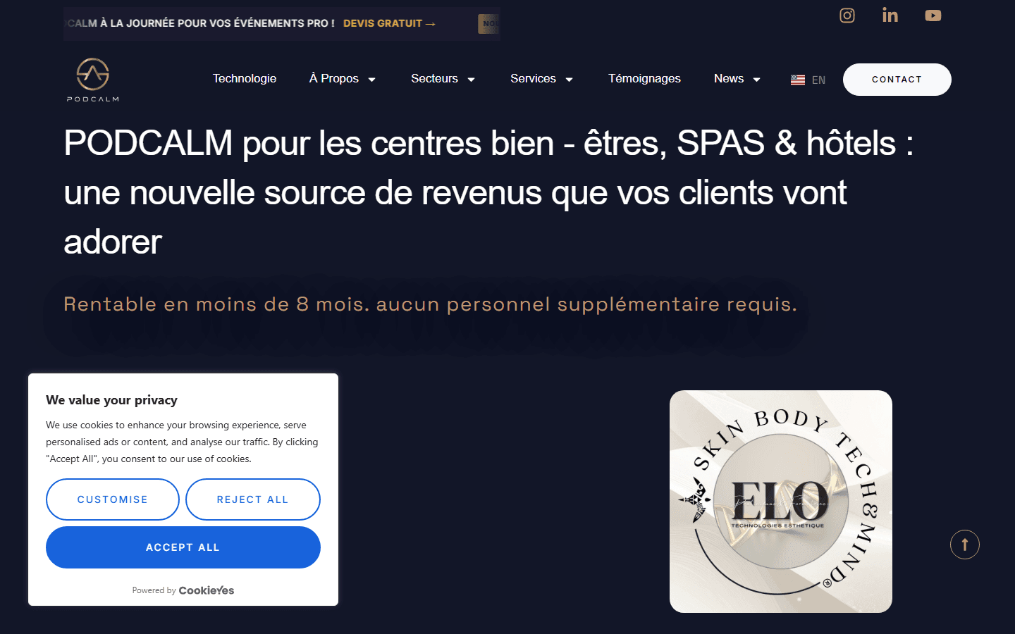 PODCALM — Bien-être spa hôtels