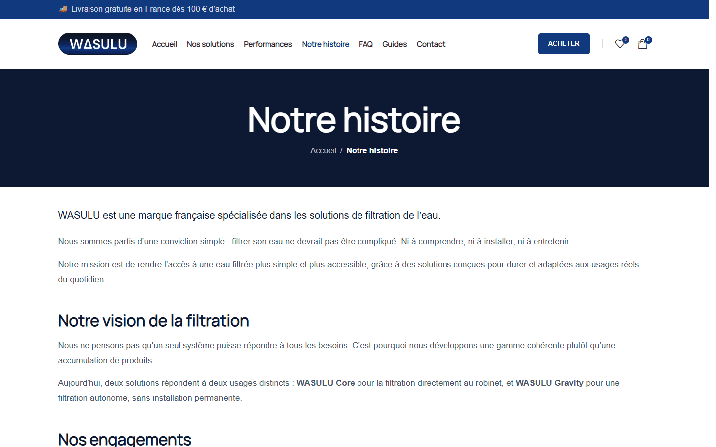 WASULU · Notre histoire