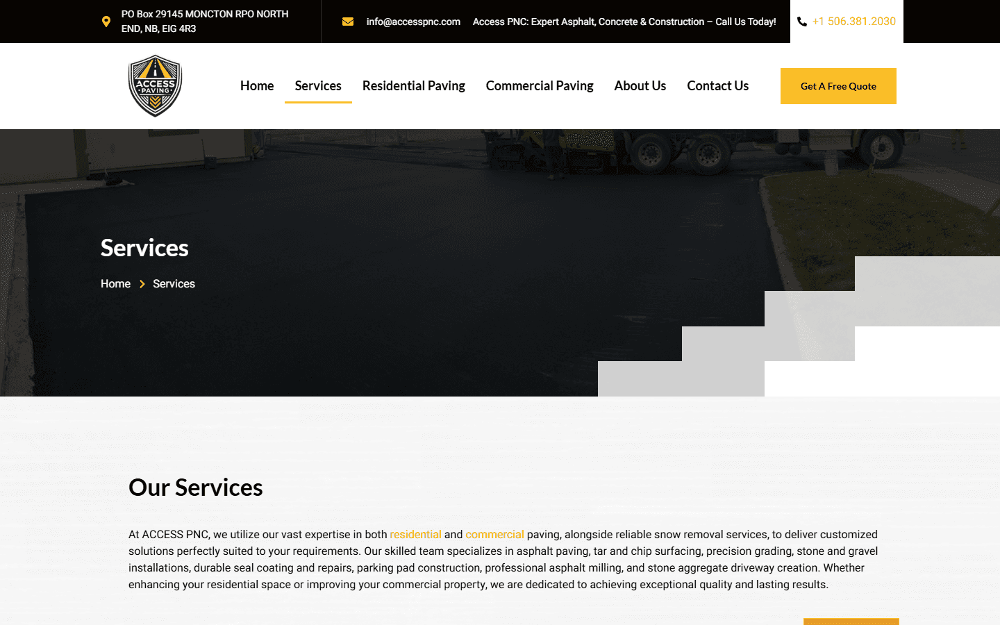 Access PNC — Tous les services