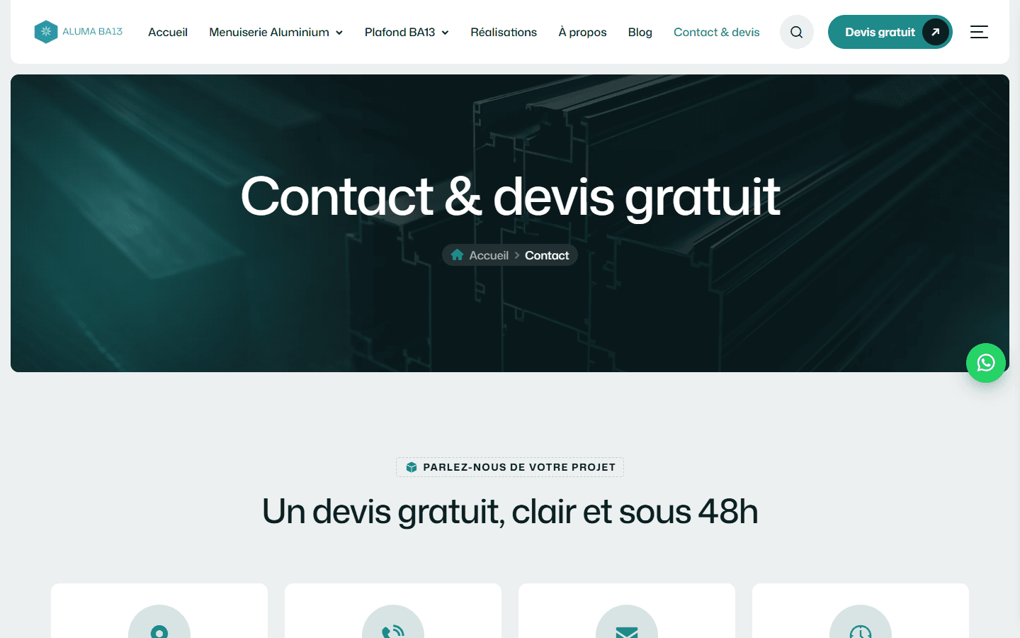Alu Maba 13 · Demande de devis