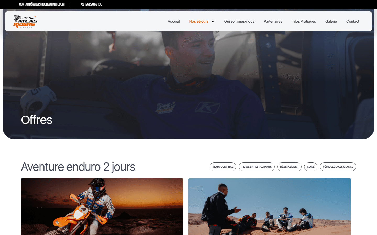 Atlas Riders Agadir — Catalogue offres moto