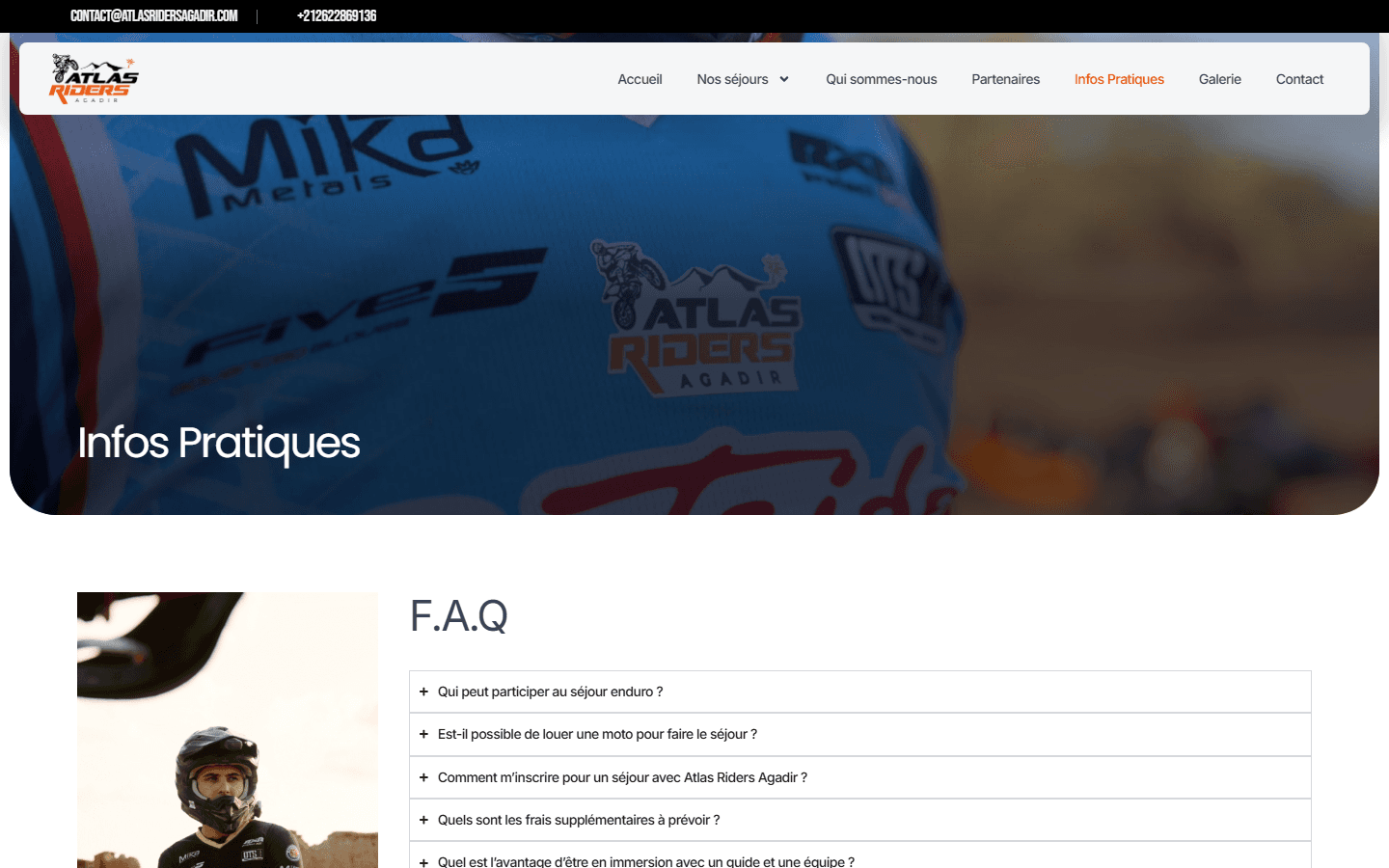 Atlas Riders Agadir — Infos pratiques