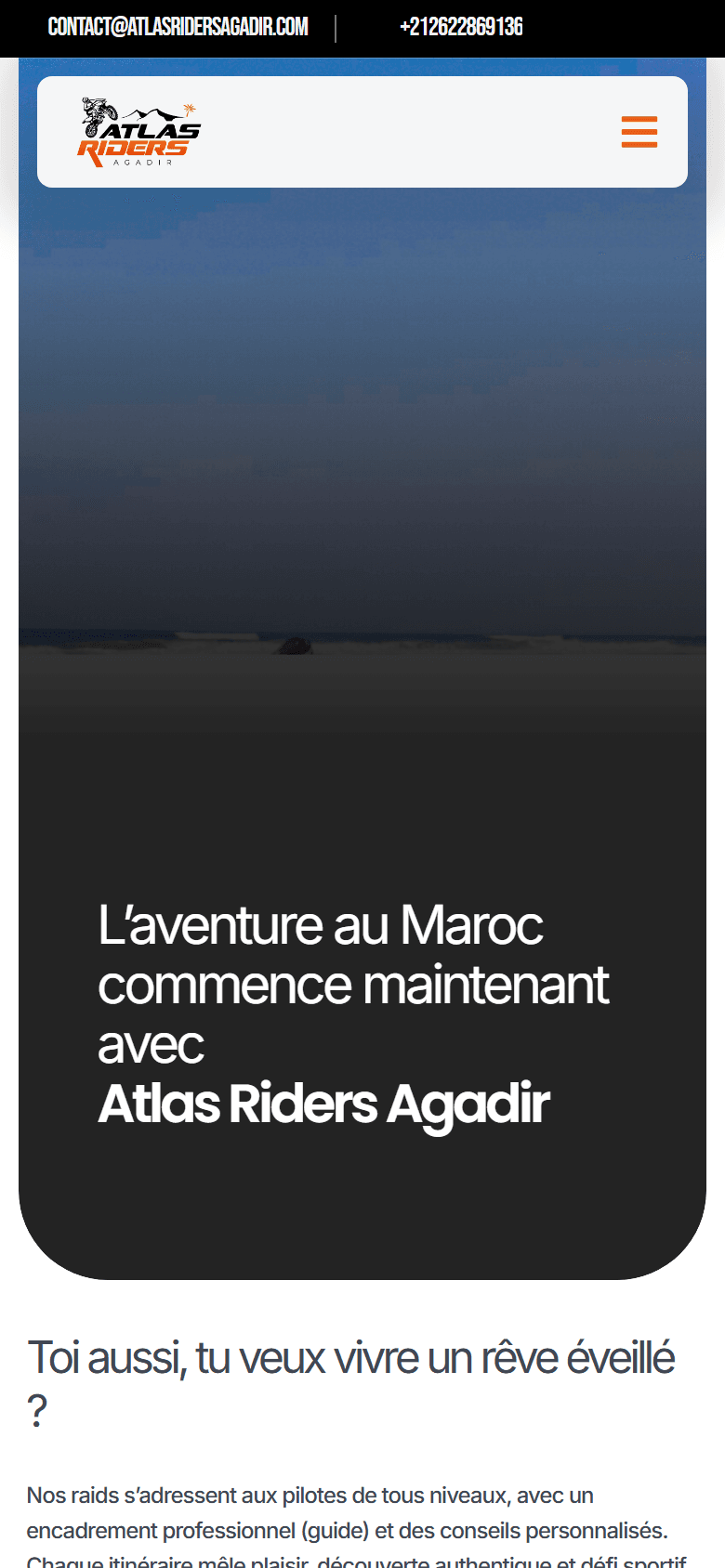 Atlas Riders Agadir — mobile