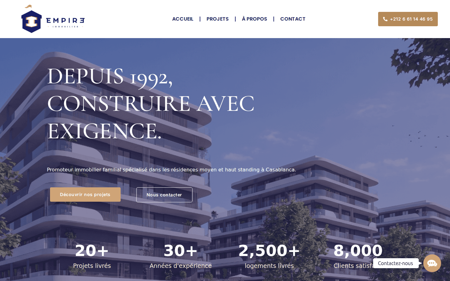 Empire Immobilier · desktop
