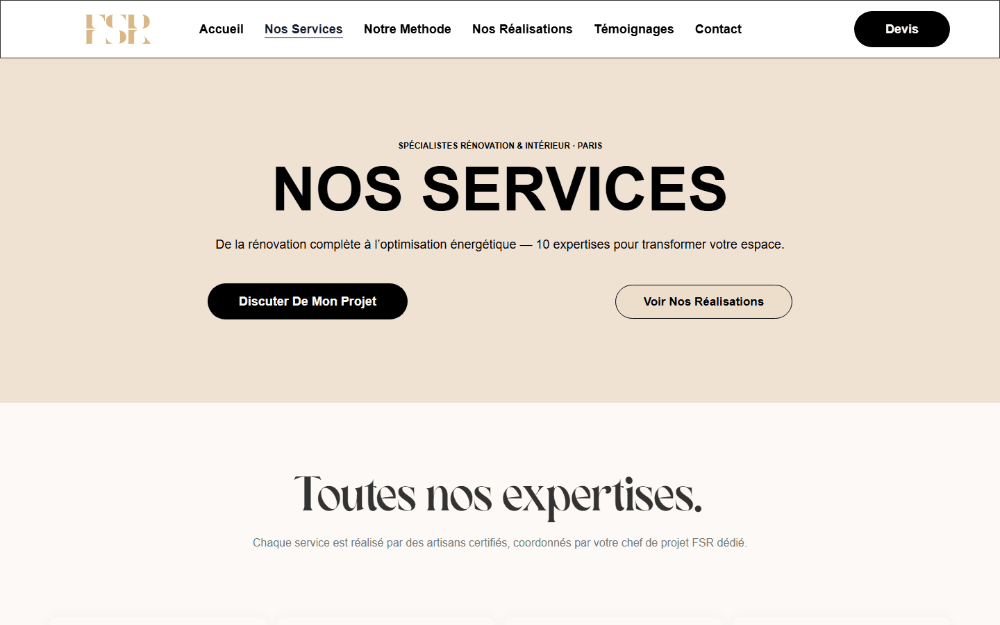 France Service Renov — Catalogue services rénov