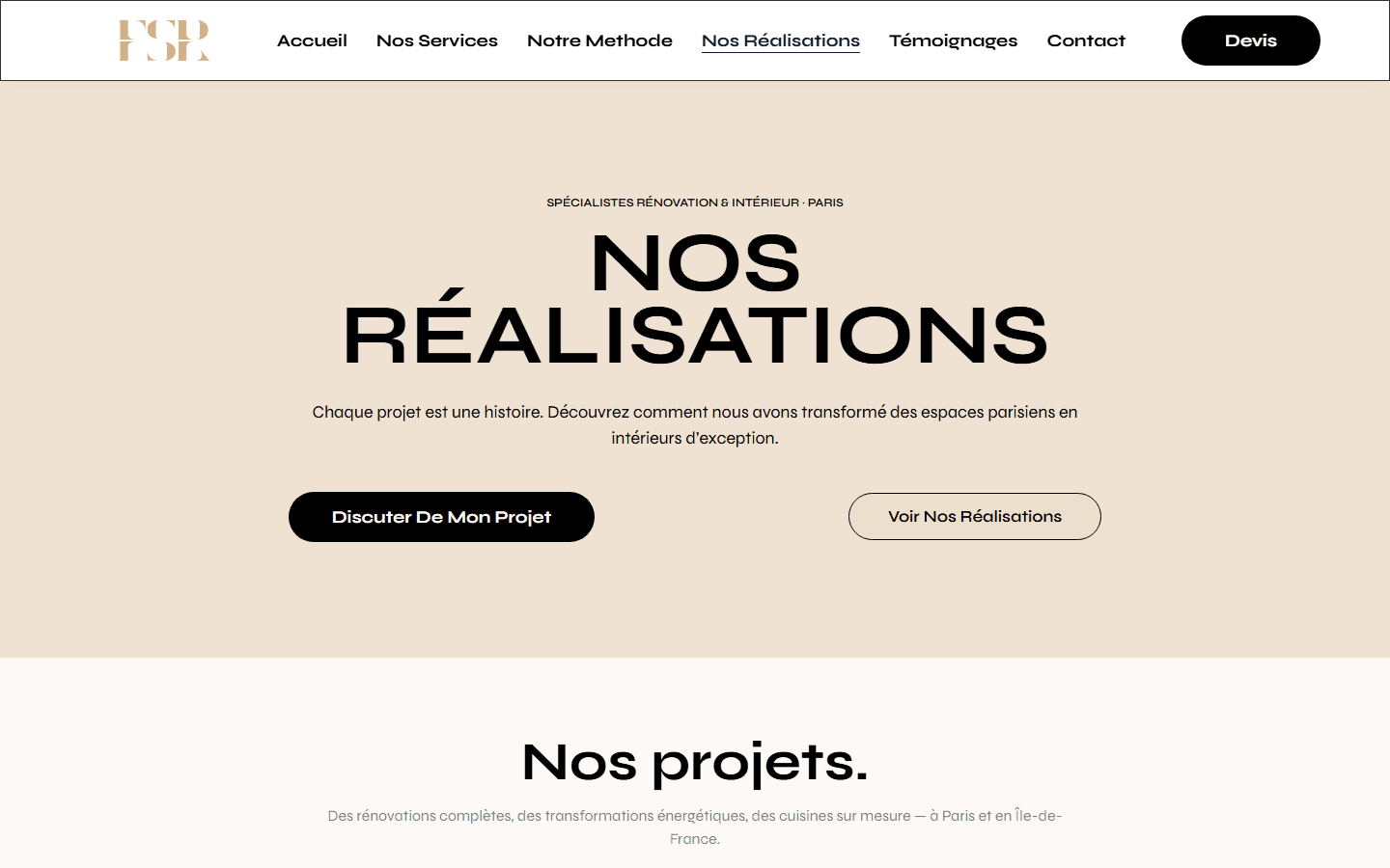 France Service Renov — Réalisations portfolio