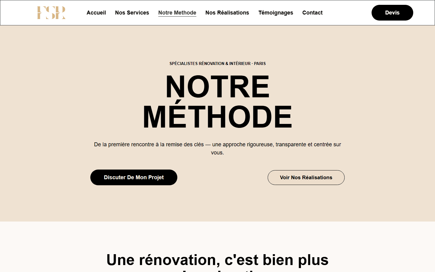 France Service Renov — Notre méthode