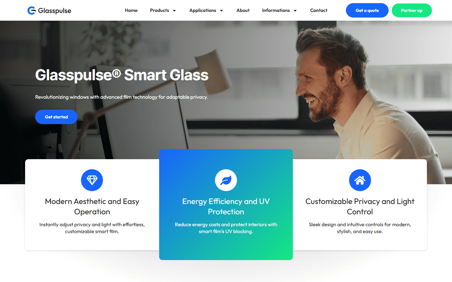 Glasspulse — Smart Glass technologie