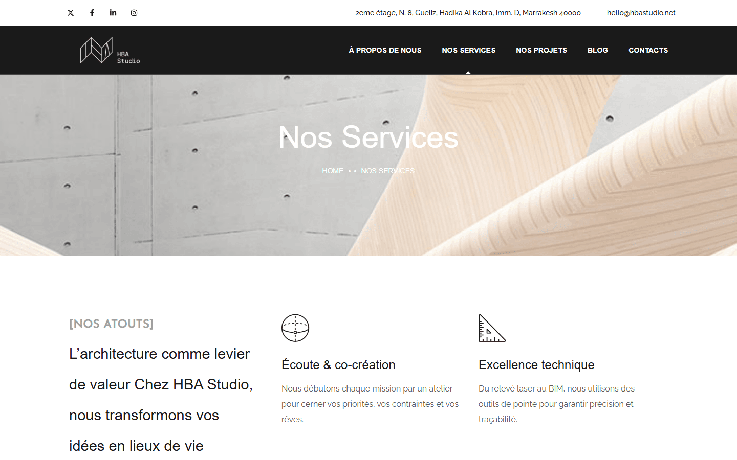 HBA Studio — Services architecture