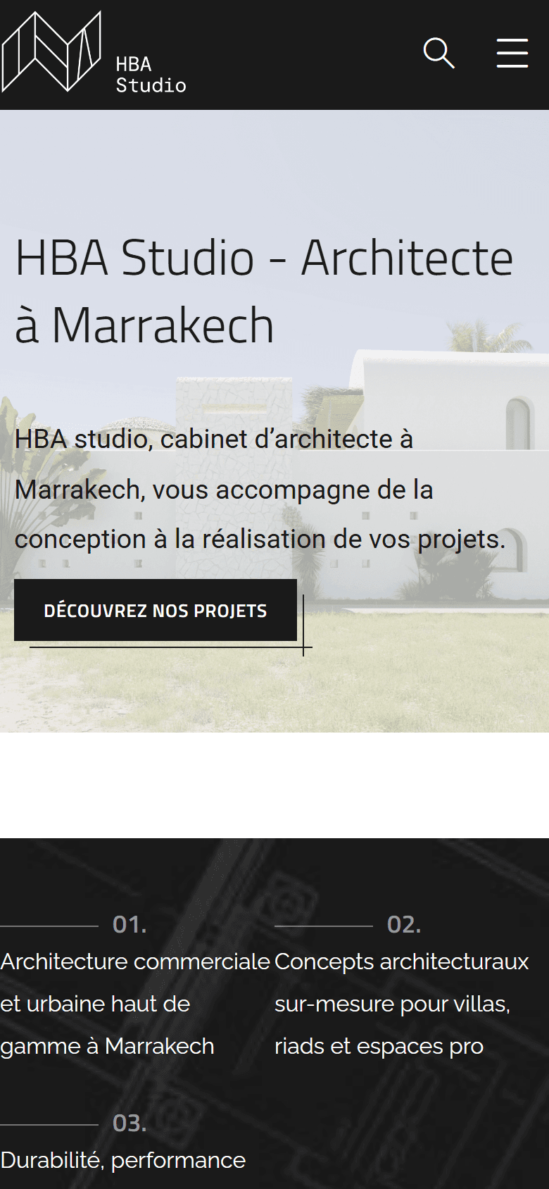 HBA Studio — mobile
