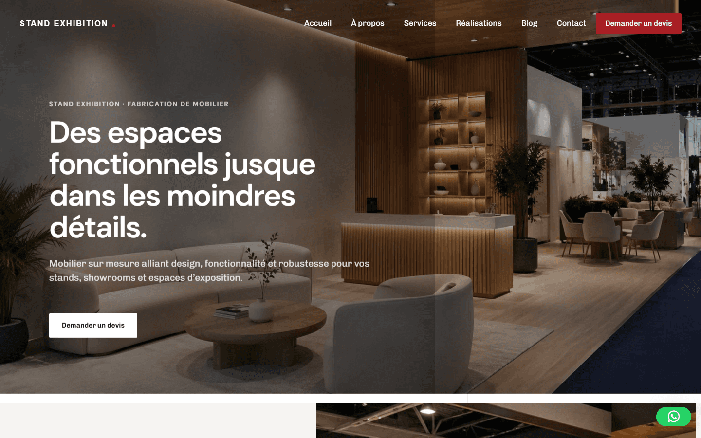 STAND EXHIBITION · Fabrication de mobilier