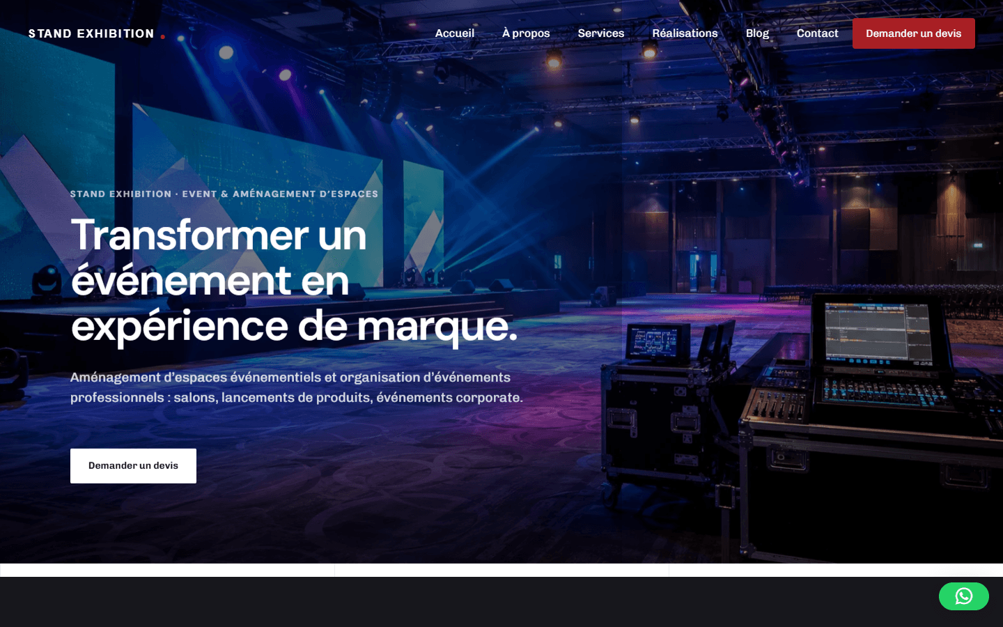 STAND EXHIBITION · Event & aménagement d'espaces