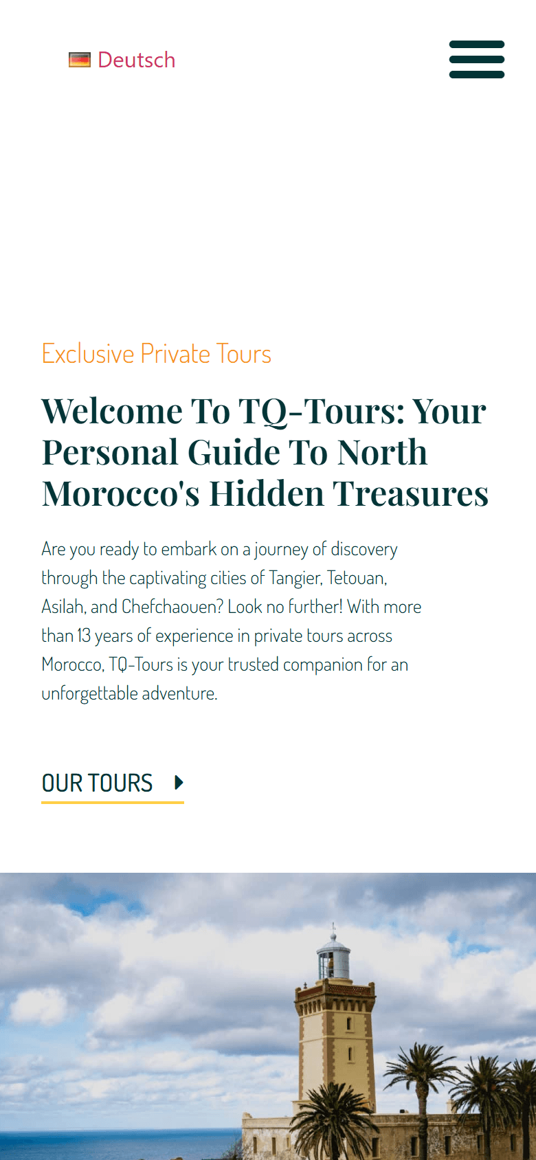 TQ Tours — mobile